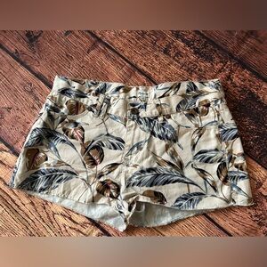 Madewell Cotton Shorts Size‎ 28 Cutoffs Feather Floral Print